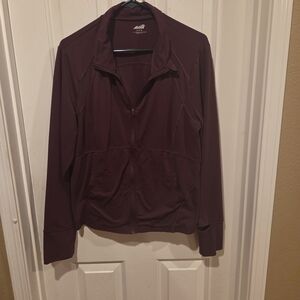 Avia Plum Athletic Zip Up Jacket